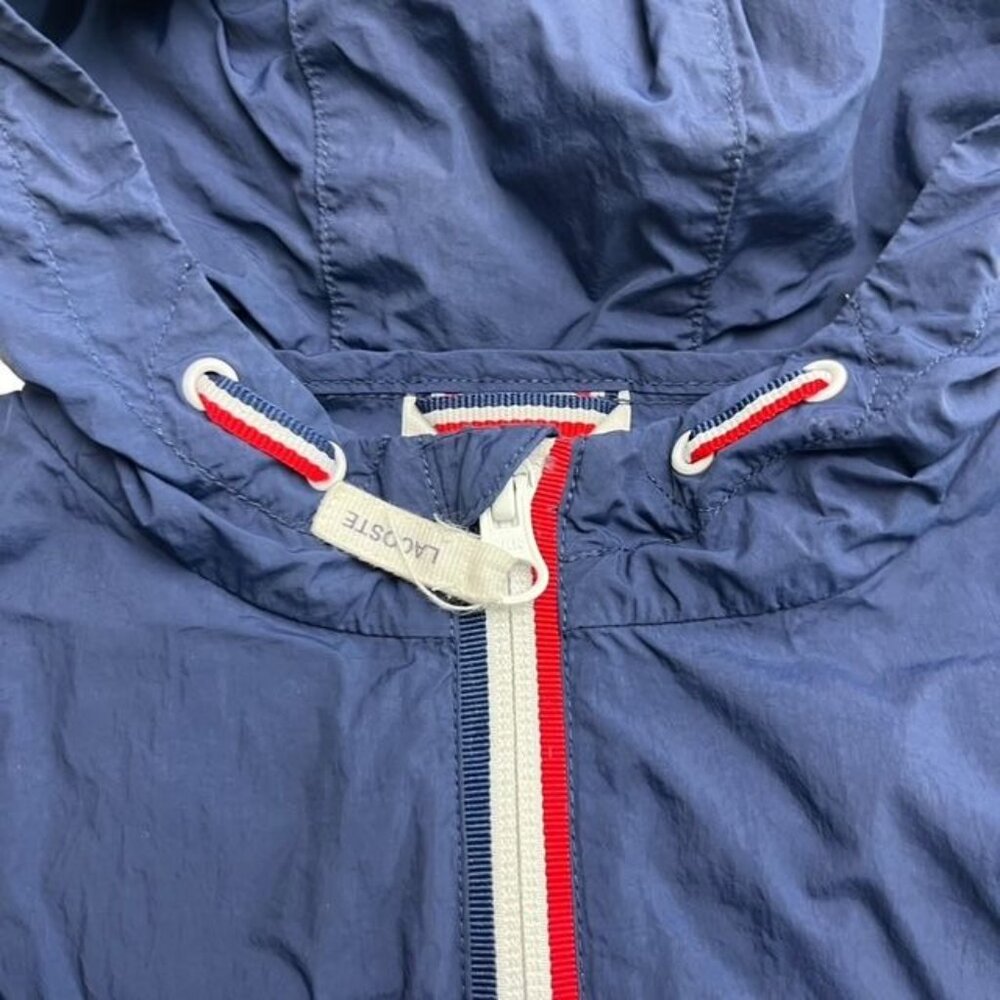 Lacoste Lightweight Windbreaker in Navy Blue Size 5 Years - Picture 4 of 5